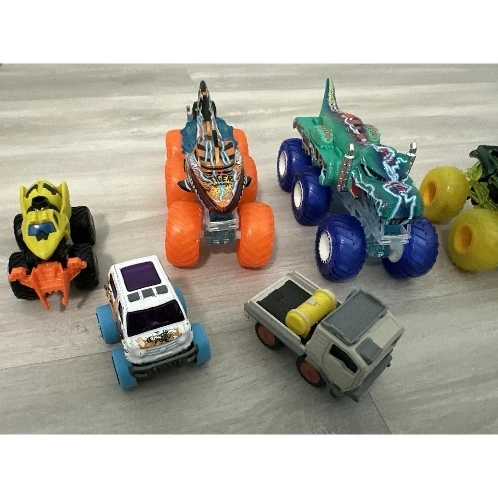 Hot Wheels Monster Trucks Lot Dragon Themed Vehicles Toy Cars Kids Play